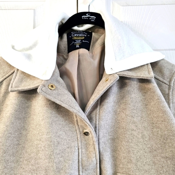 NWT Cavalini Original Jacket w Removable Hood, Snap Closures, XL. Camel - Picture 2 of 11